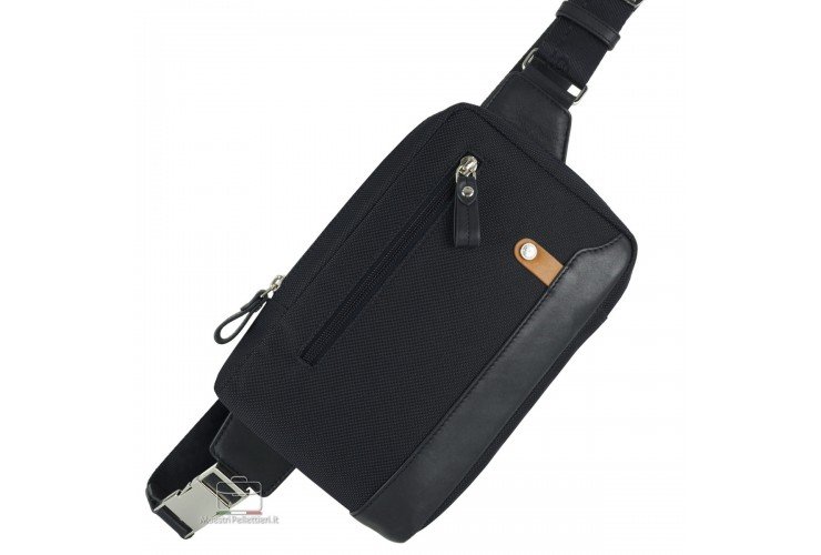 Monospalla  Marsupio uomo  piccolo MAESTRI PELLETTIERI Linea Acciaio