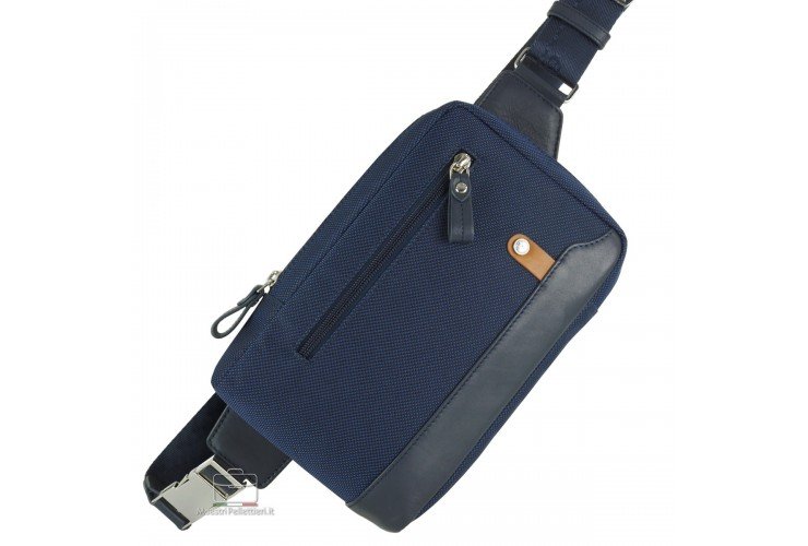 Monospalla  Marsupio uomo  piccolo MAESTRI PELLETTIERI Linea Acciaio