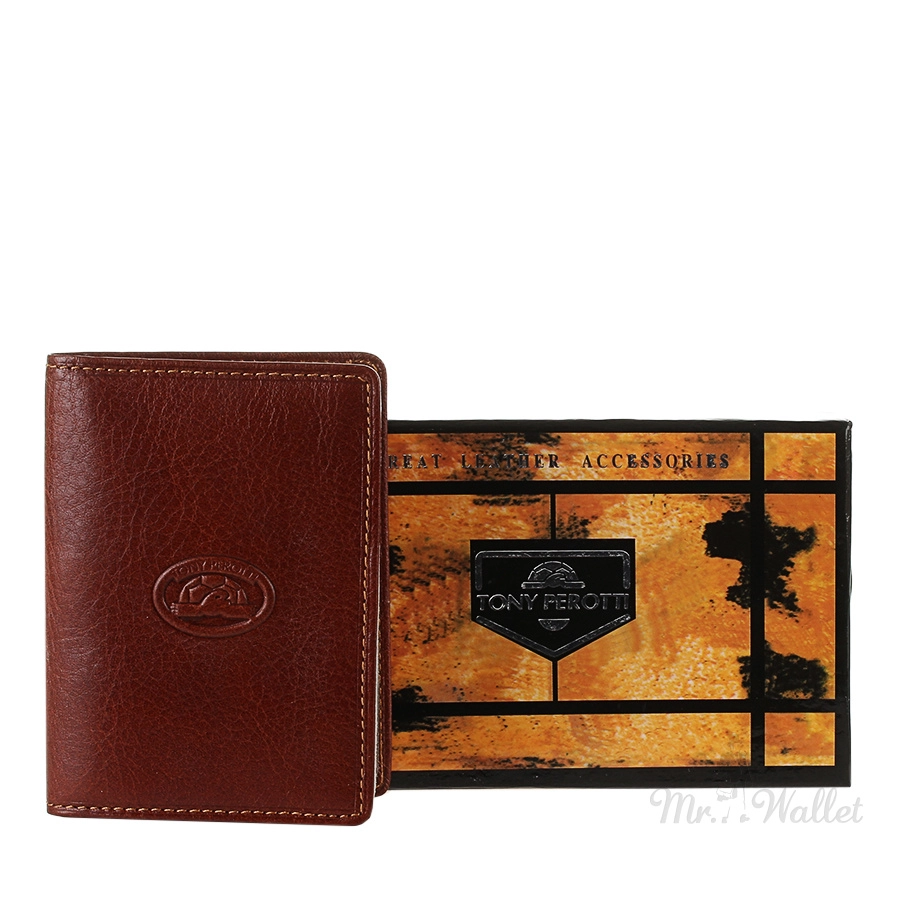 Porta Carte Credito  pelle  Moro TONY PEROTTI ITALICO