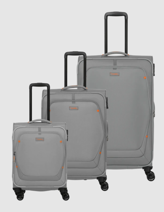 Set 3 trolley grande - medio - cabina Smokey Grey TRAVELITE LINEA UMBRIA