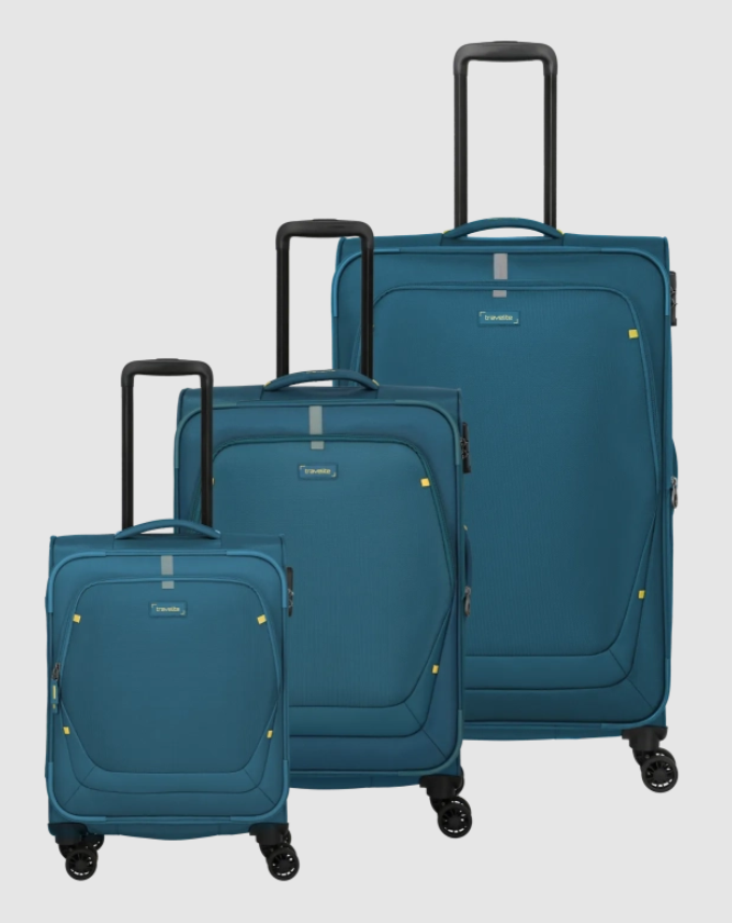 Set 3 trolley grande - medio - cabina Petrolio TRAVELITE LINEA UMBRIA
