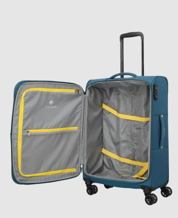 Set 3 trolley grande - medio - cabina Petrolio TRAVELITE LINEA UMBRIA
