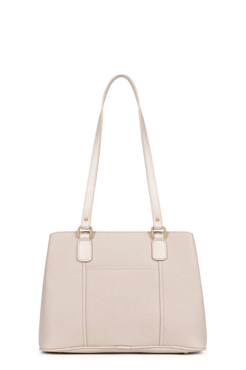 BORSA A SPALLA CON 2 MANICI COLORE GRIGIO ORO HEXAGONA LINEA  ABI