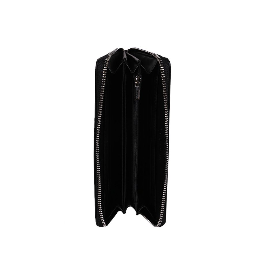 Portafoglio in tessuto gommato con zip O bag O wally