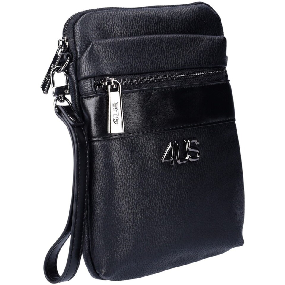 BORSELLO UOMO NERO 4US CESARE PACIOTTI 4US CROSS BAG