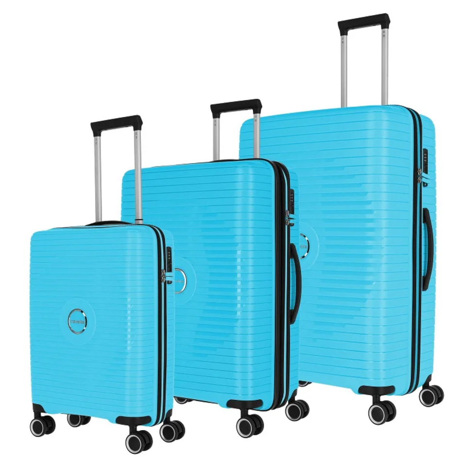 Set 3 trolley grande - medio - cabina Turchese  Espandibile TRAVELITE Linea ORBITA