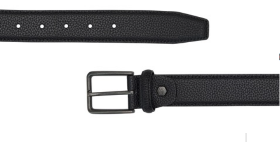 CINTURA UOMO PELLE NERA 3.5 cm lumberjack