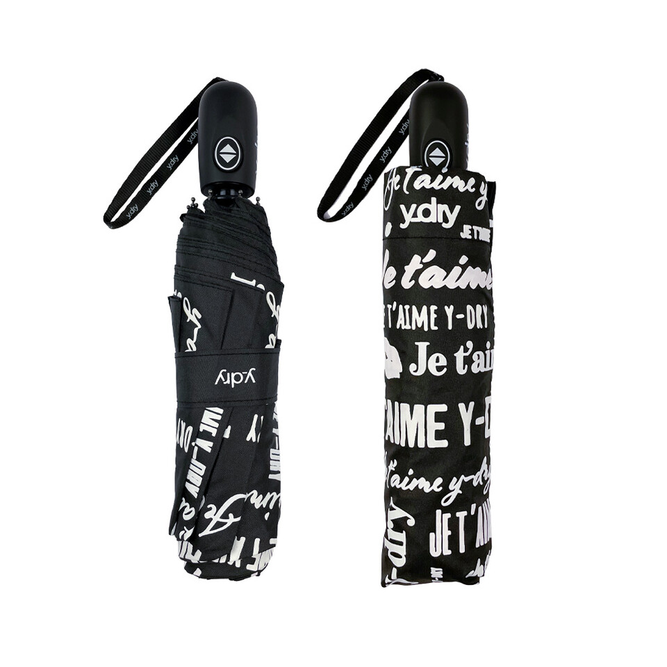 Ombrello Donna Mini Apri e chiudi che diventa multicolor al contatto con l acqua Y-dry JE T 'AIME