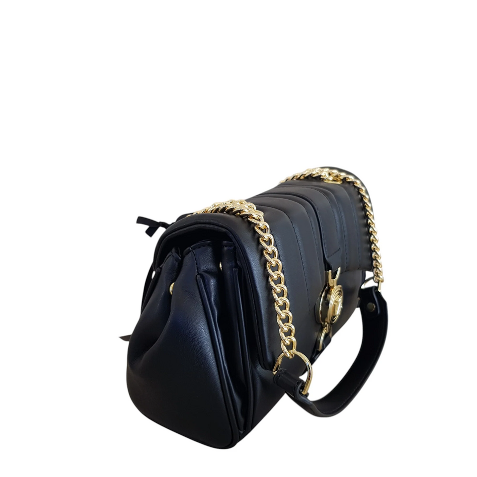 BORSA  A TRACOLLA CON PATTA  NERA 4US CESARE PACIOTTI 4US KEIRA