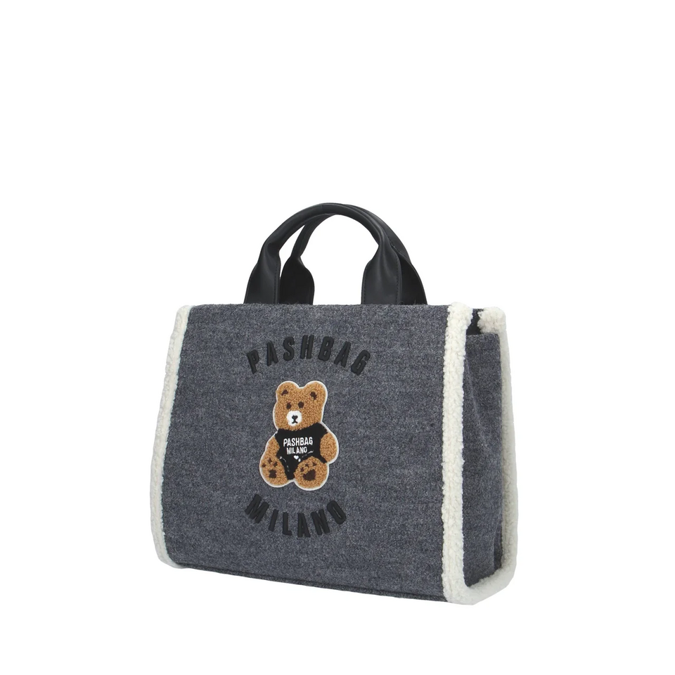 BORSA  A MANO CON TRACOLLA GRIGIA PASHBAG Marge