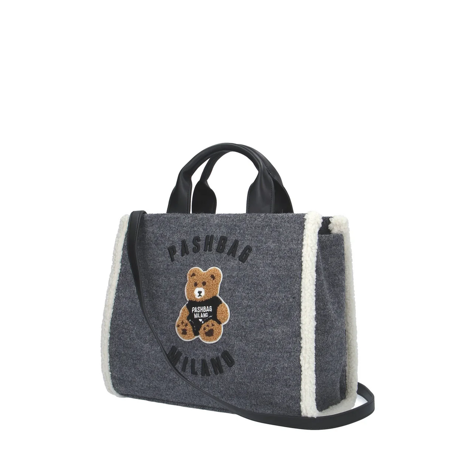 BORSA  A MANO CON TRACOLLA GRIGIA PASHBAG Marge