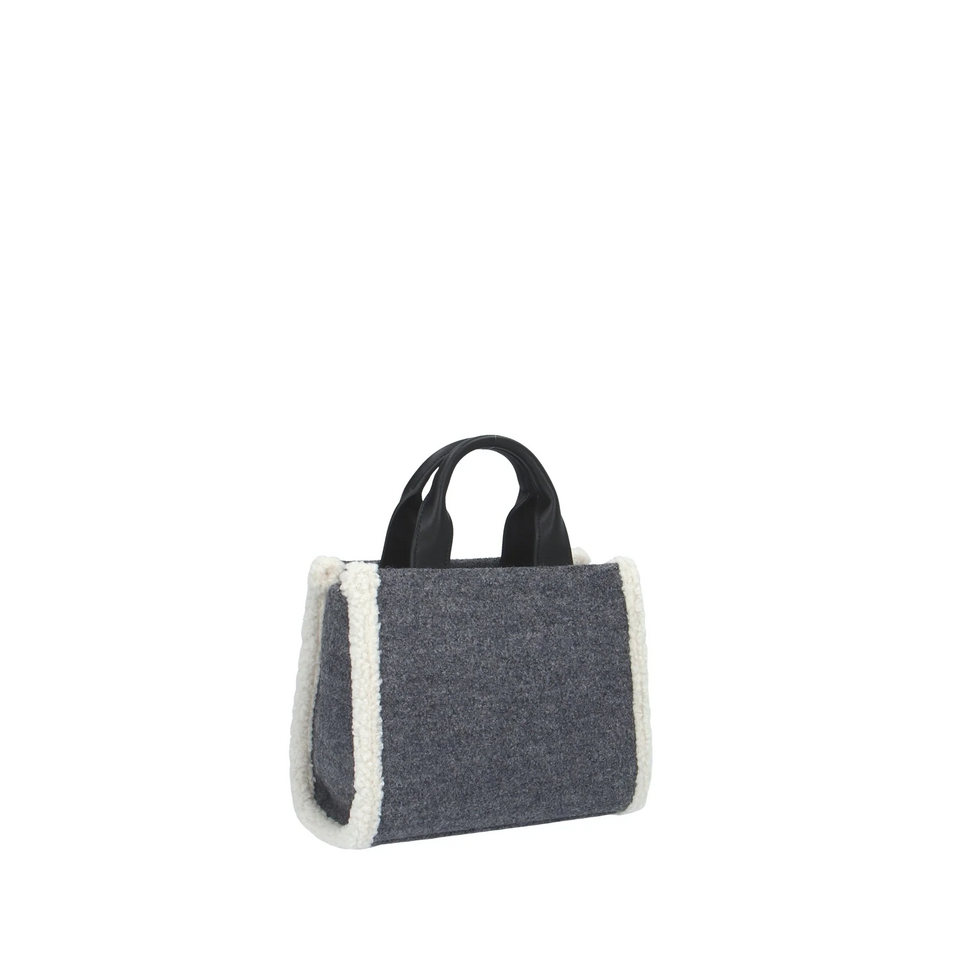 BORSA  A MANO CON TRACOLLA GRIGIA PASHBAG Mini Marge
