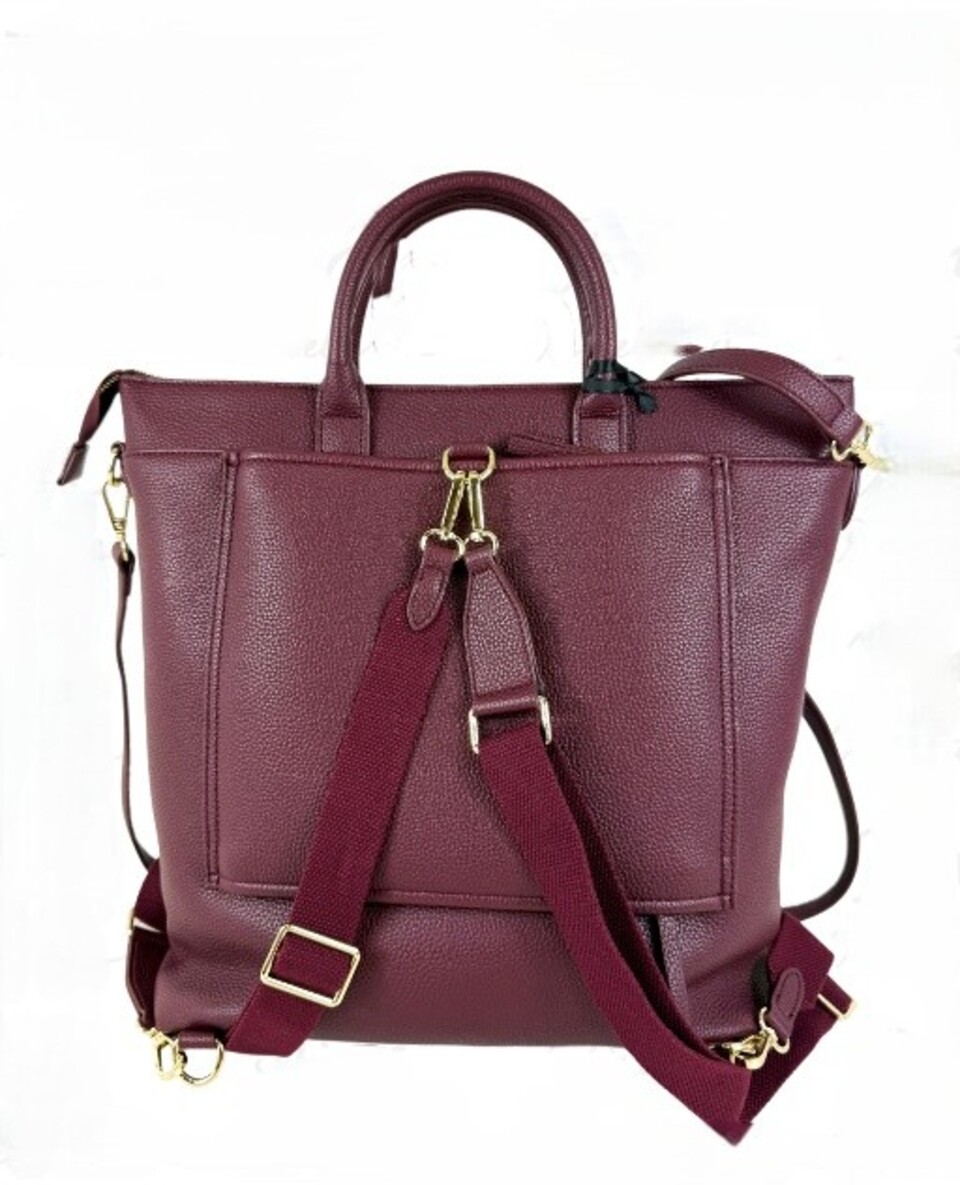 BORSA A ZAINO BURGUNDY LIKE IT PASHBAG WILLOW