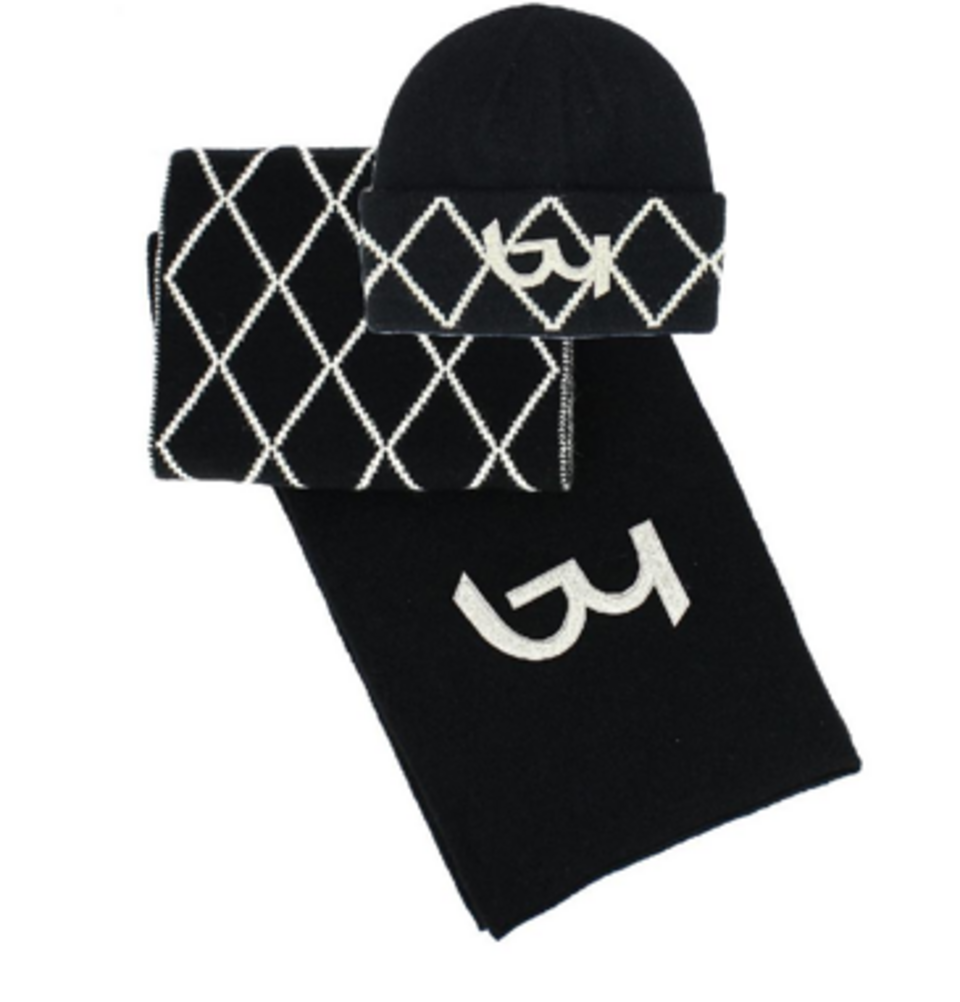 SET DONNA SCIARPA E CAPPELLO 180 X 30 CM By Byblos MOTIVO ROMBI