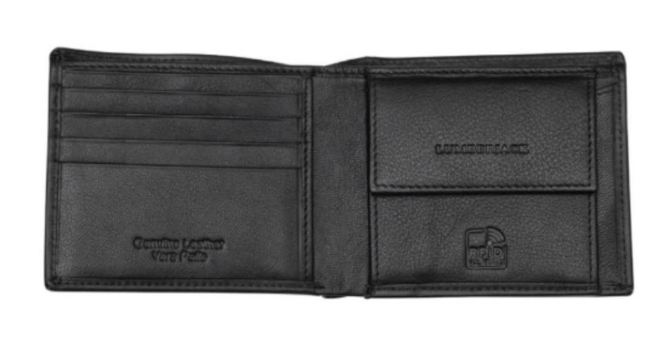 PORTAFOGLIO PELLE  UOMO NERO VALENTINO LINEA PICASSO