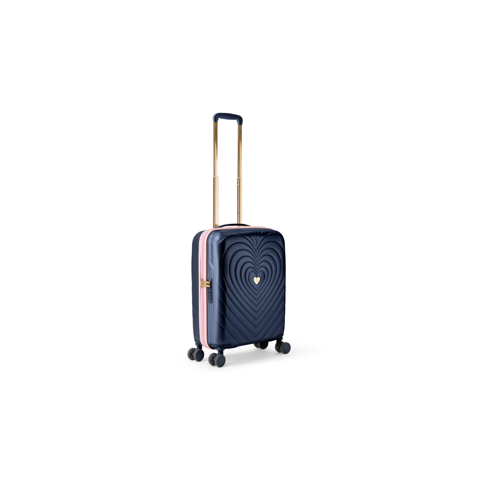 Trolley 4 ruote 55 cm  BLU BRACCIALINI LINEA O CORE