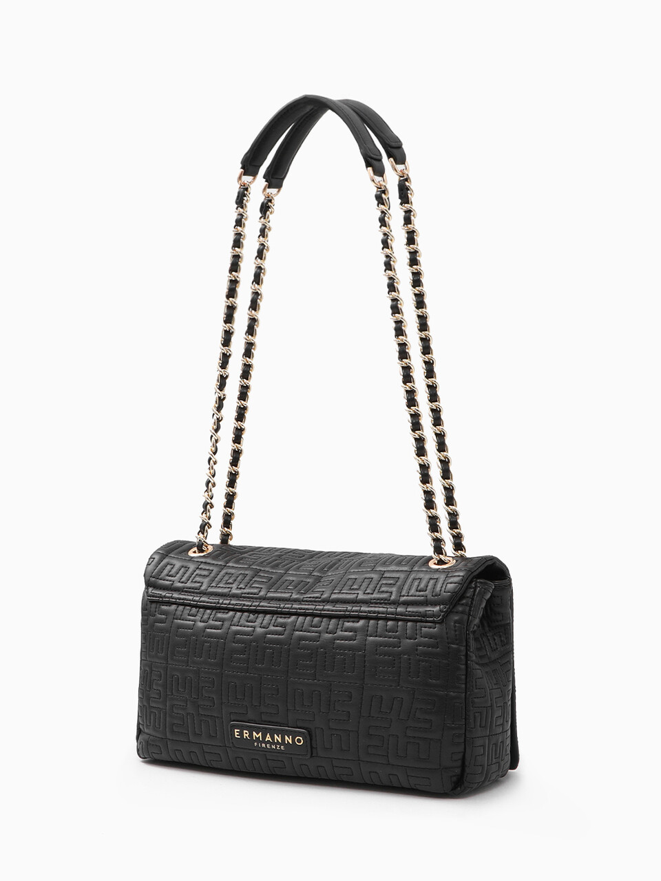 BORSA DOPPI MANICI CATENE NERA ERMANNO SCERVINO LINEA ROSEMARY
