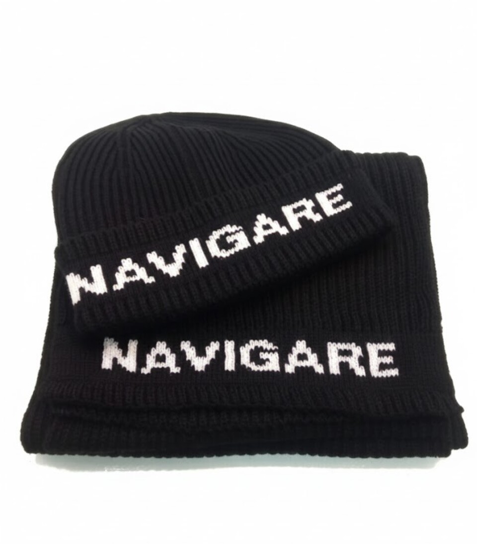 SET SCIARPA E CAPPELLO UOMO NAVIGARE