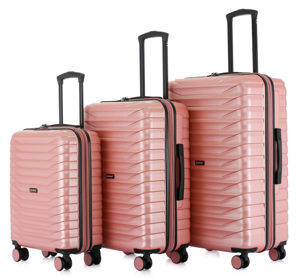 Set 3 trolley grande - medio - cabina  ABS  Espandibile Rose NPLE Linea KRIPTON