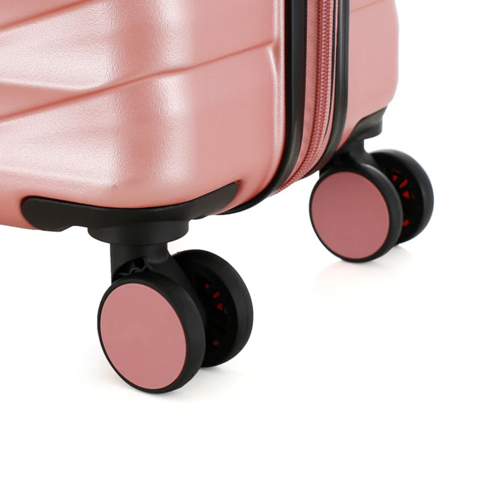 Set 3 trolley grande - medio - cabina  ABS  Espandibile Rose NPLE Linea KRIPTON