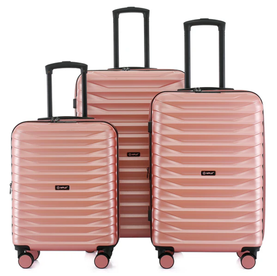 Set 3 trolley grande - medio - cabina  ABS  Espandibile Rose NPLE Linea KRIPTON