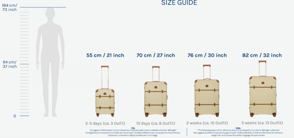 Trolley cabina Amalfi 4 ruote  Extralarge Blu Bric's AMALFI