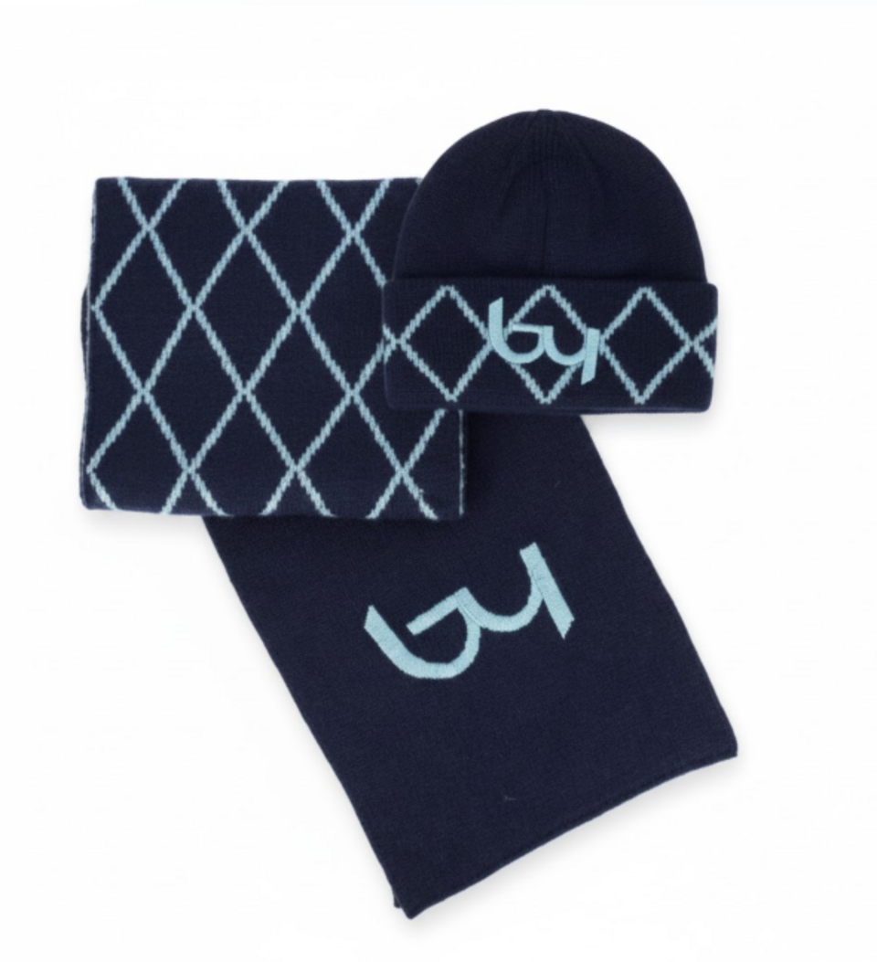 SET DONNA SCIARPA E CAPPELLO 180 X 30 CM By Byblos MOTIVO ROMBI