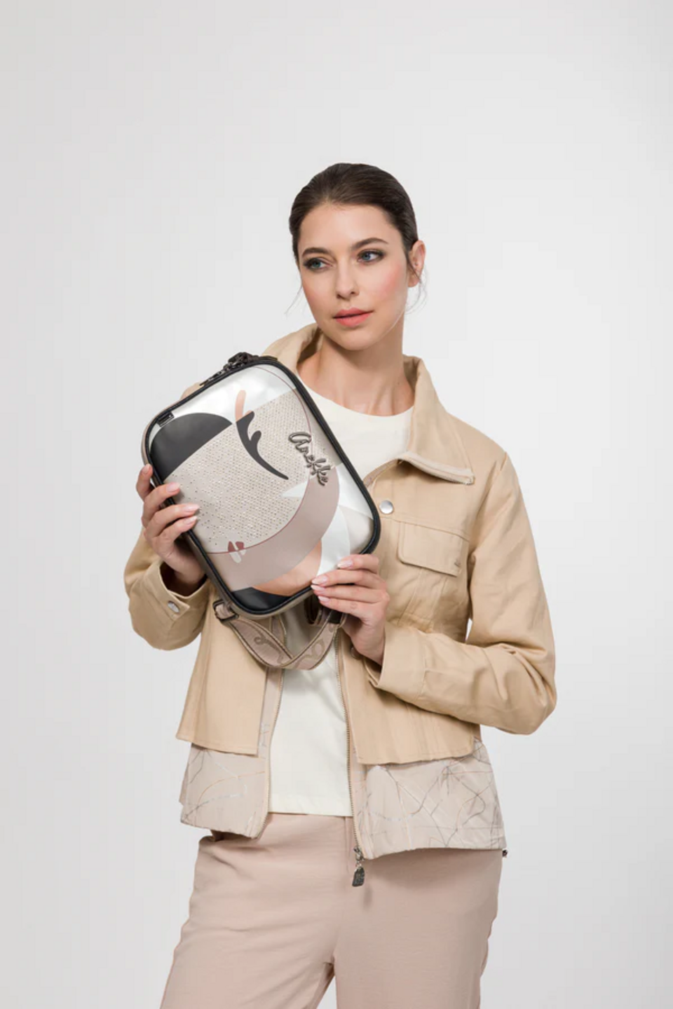 BORSA A TRACOLLA MEDIA 2 ZIP ANEKKE Linea EIKON