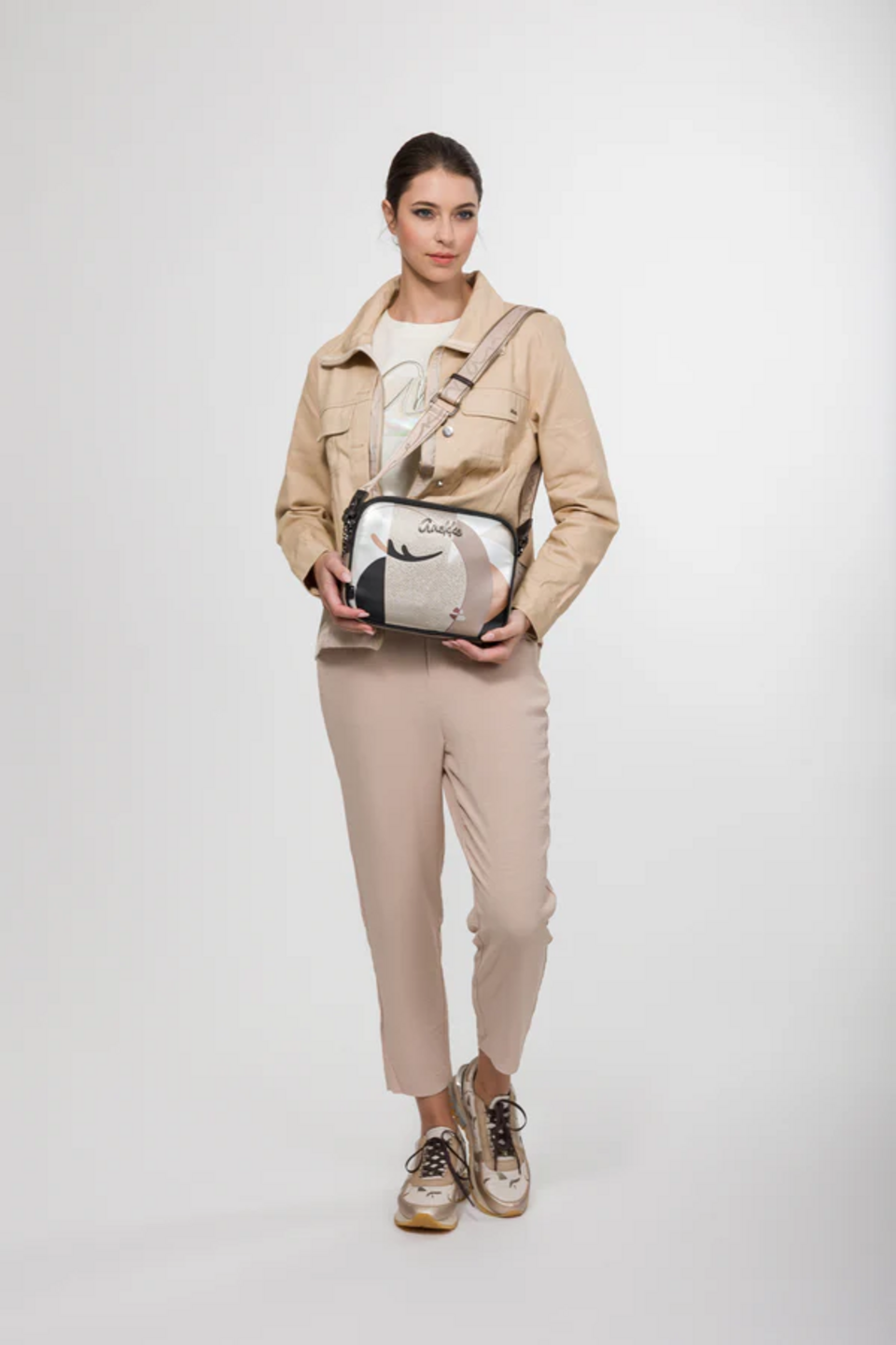 BORSA A TRACOLLA MEDIA 2 ZIP ANEKKE Linea EIKON