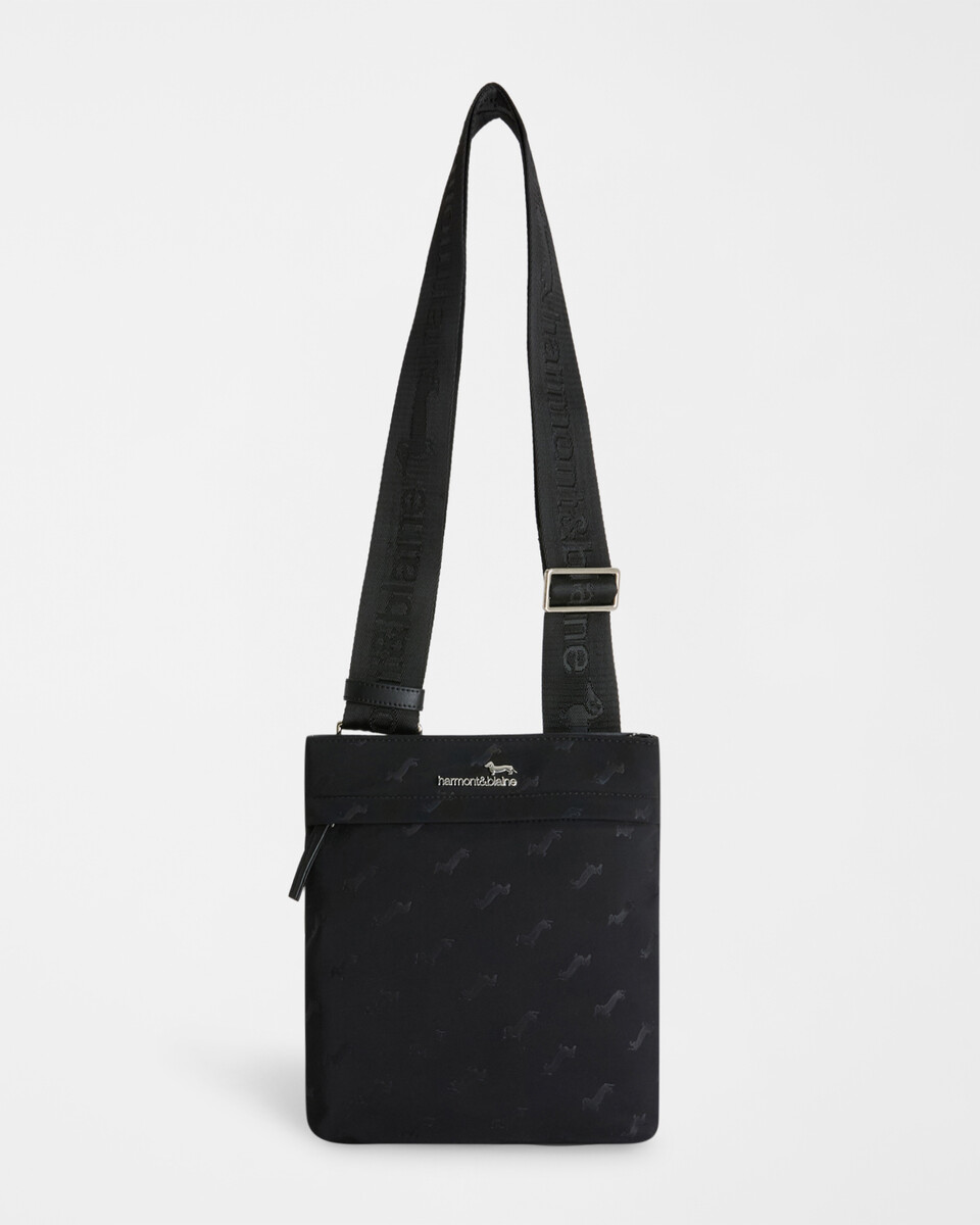 BORSELLO  UOMO NERO  All Over Harmont & Blaine FURORE