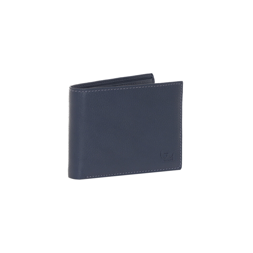 PORTAFOGLIO PELLE  UOMO BLU CON RIBALTINA By Byblos LINEA HYROBE