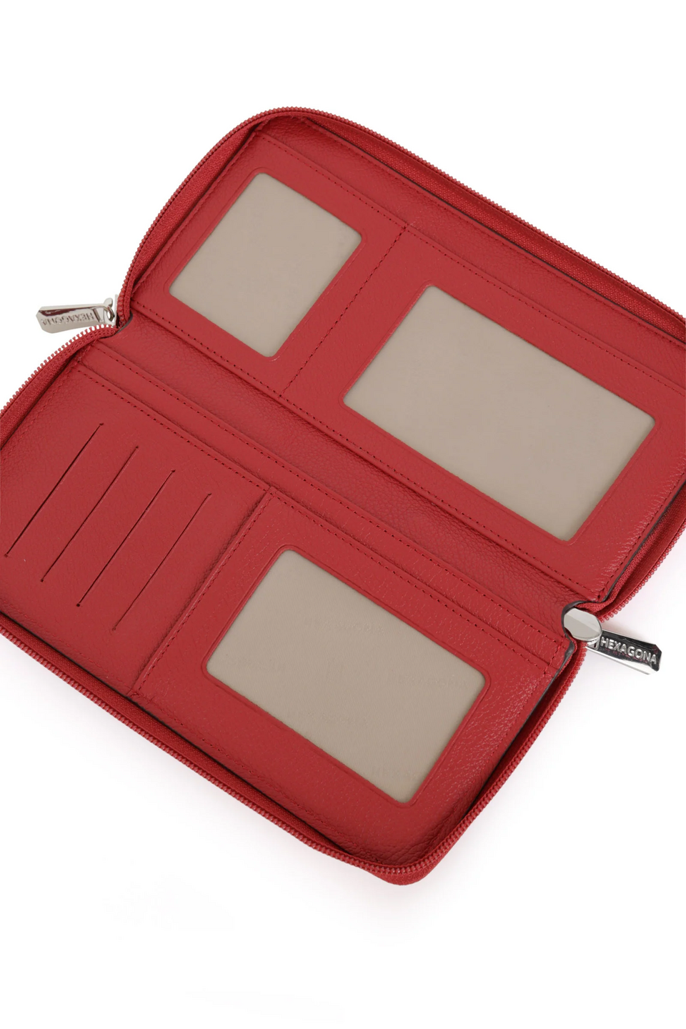 Portafoglio Donna Doppia zip pelle  467399 HEXAGONA Confort