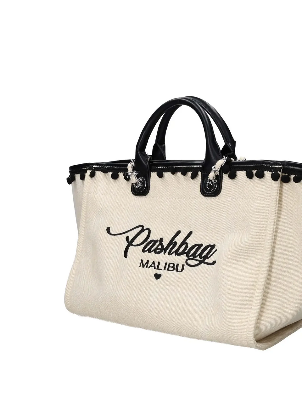 BORSA SHOPPER TESSUTO CANVAS NATURAL PASHBAG LINEA BEACH