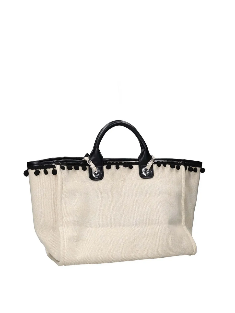 BORSA SHOPPER TESSUTO CANVAS NATURAL PASHBAG LINEA BEACH
