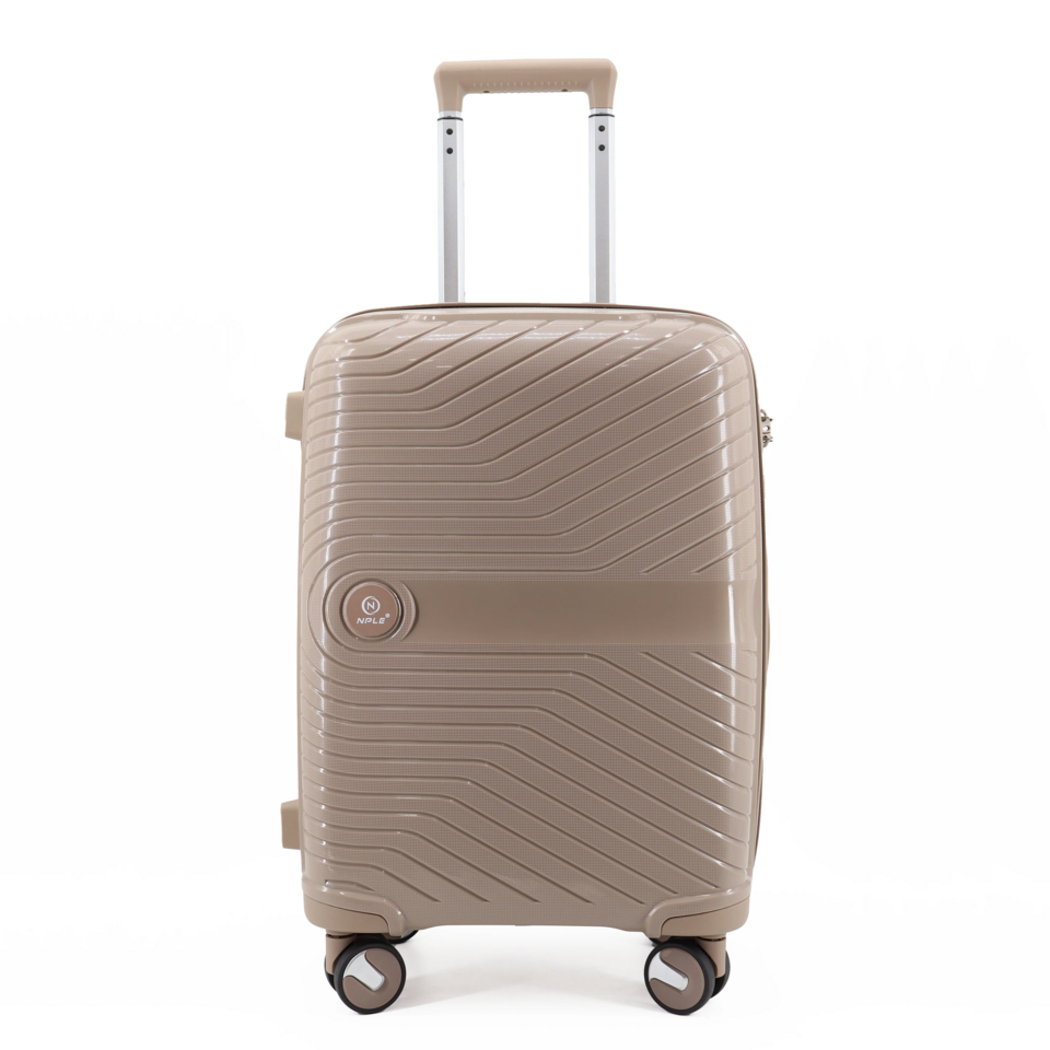 Set 3 trolley grande - medio - cabina-cabina espadibile Khaki NPLE Linea SOLID