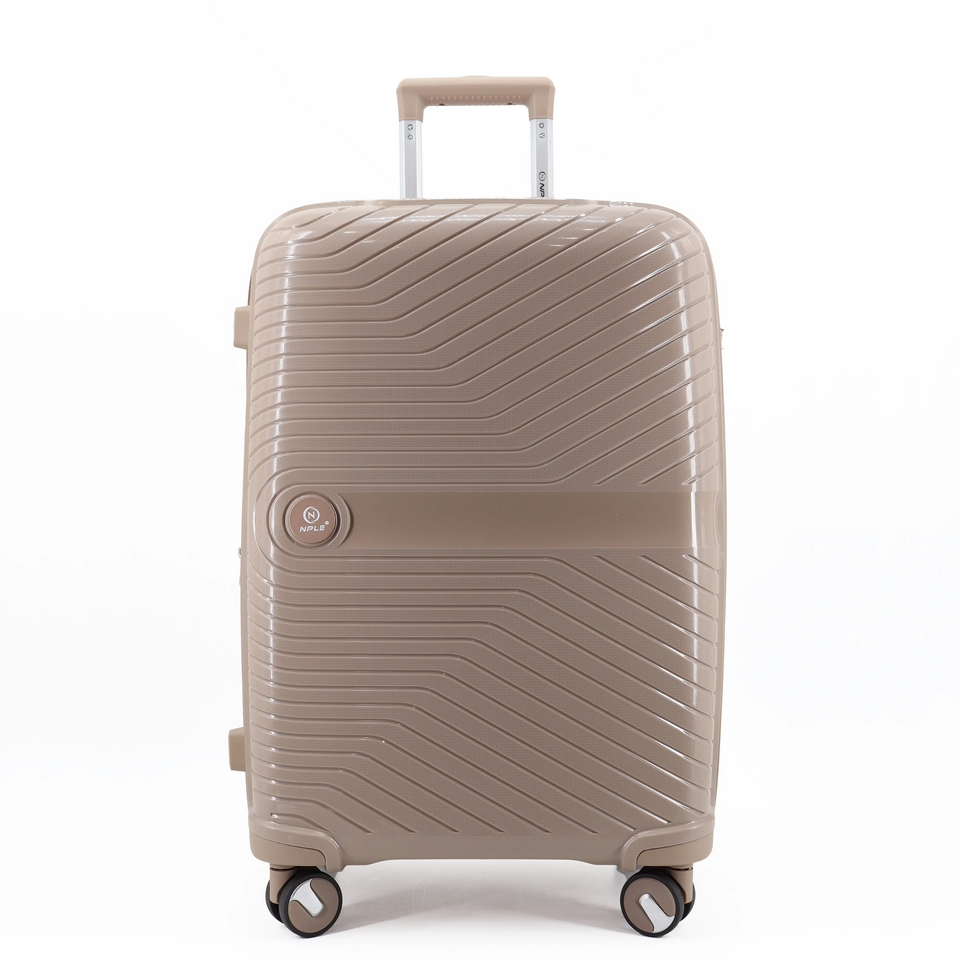 Set 3 trolley grande - medio - cabina-cabina espadibile Khaki NPLE Linea SOLID