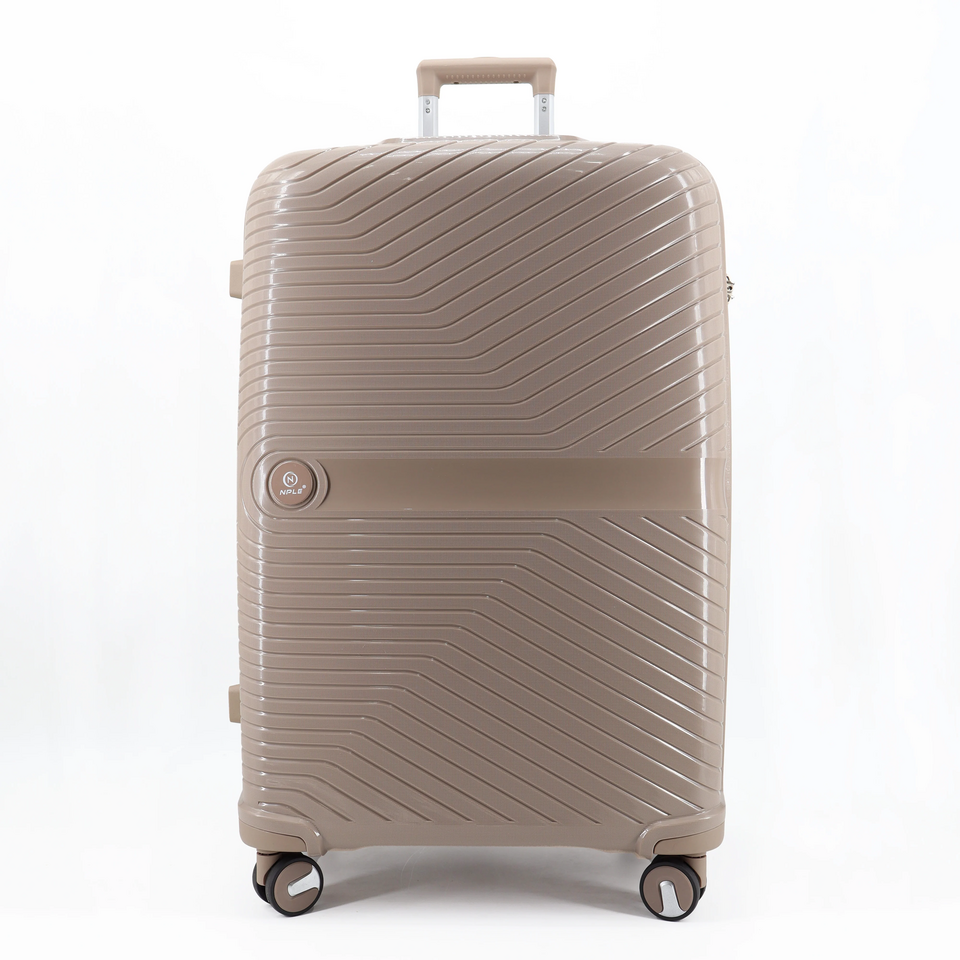 Set 3 trolley grande - medio - cabina-cabina espadibile Khaki NPLE Linea SOLID