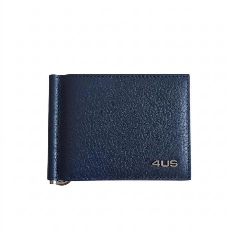 PORTAFOGLIO  CARTE CREDITO + CLIP BLU CESARE PACIOTTI 4US