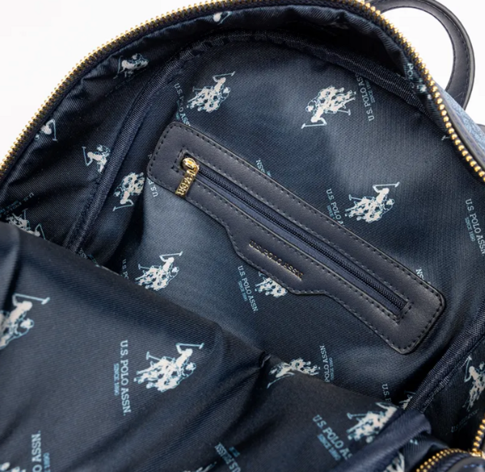 BORSA  A  ZAINO BLU U.S. POLO ASSN. LINEA HAMPTON