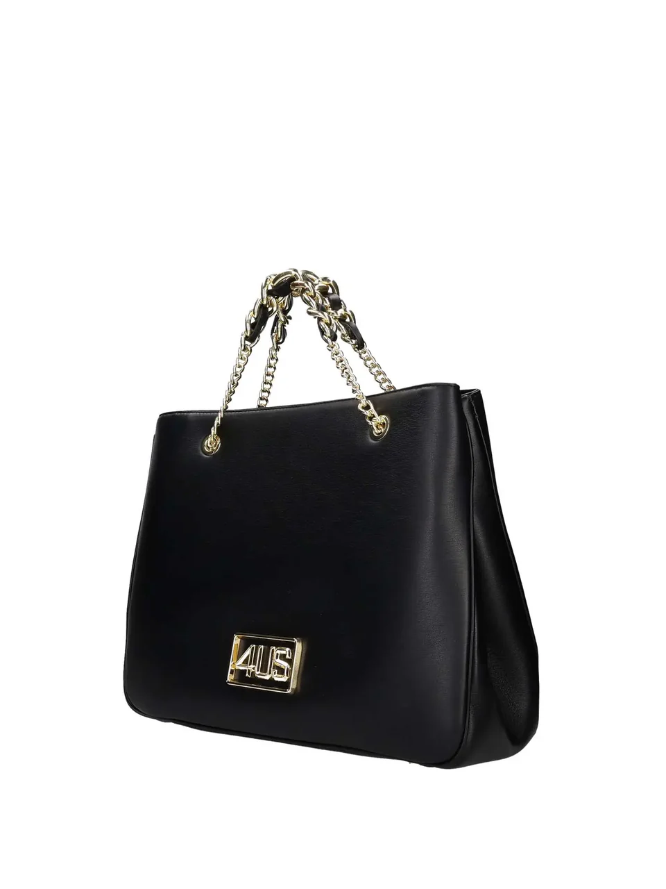 BORSA  SHOPPER CON MANICI CORTI CON CATENA NERA 4US CESARE PACIOTTI 4US EMMA