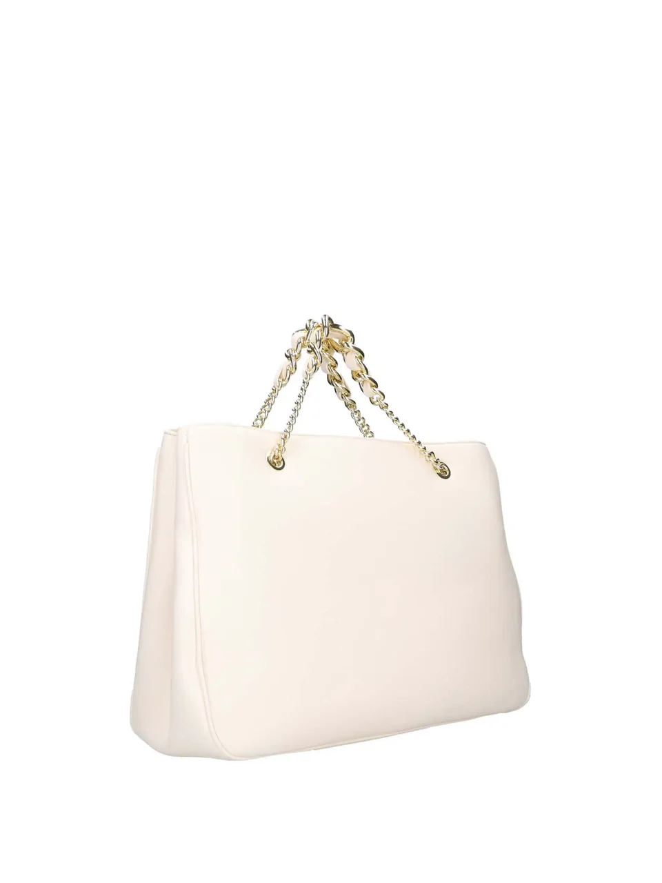 BORSA  SHOPPER CON MANICI CORTI CON CATENA BIANCA 4US CESARE PACIOTTI 4US EMMA