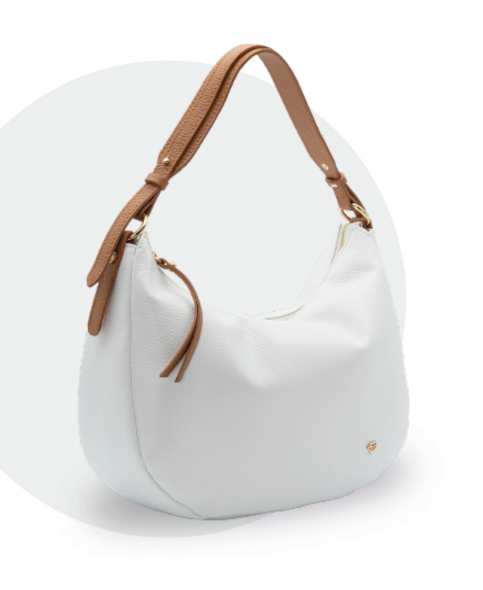 Borsa a Tracolla Bianca Caleidos linea pelle