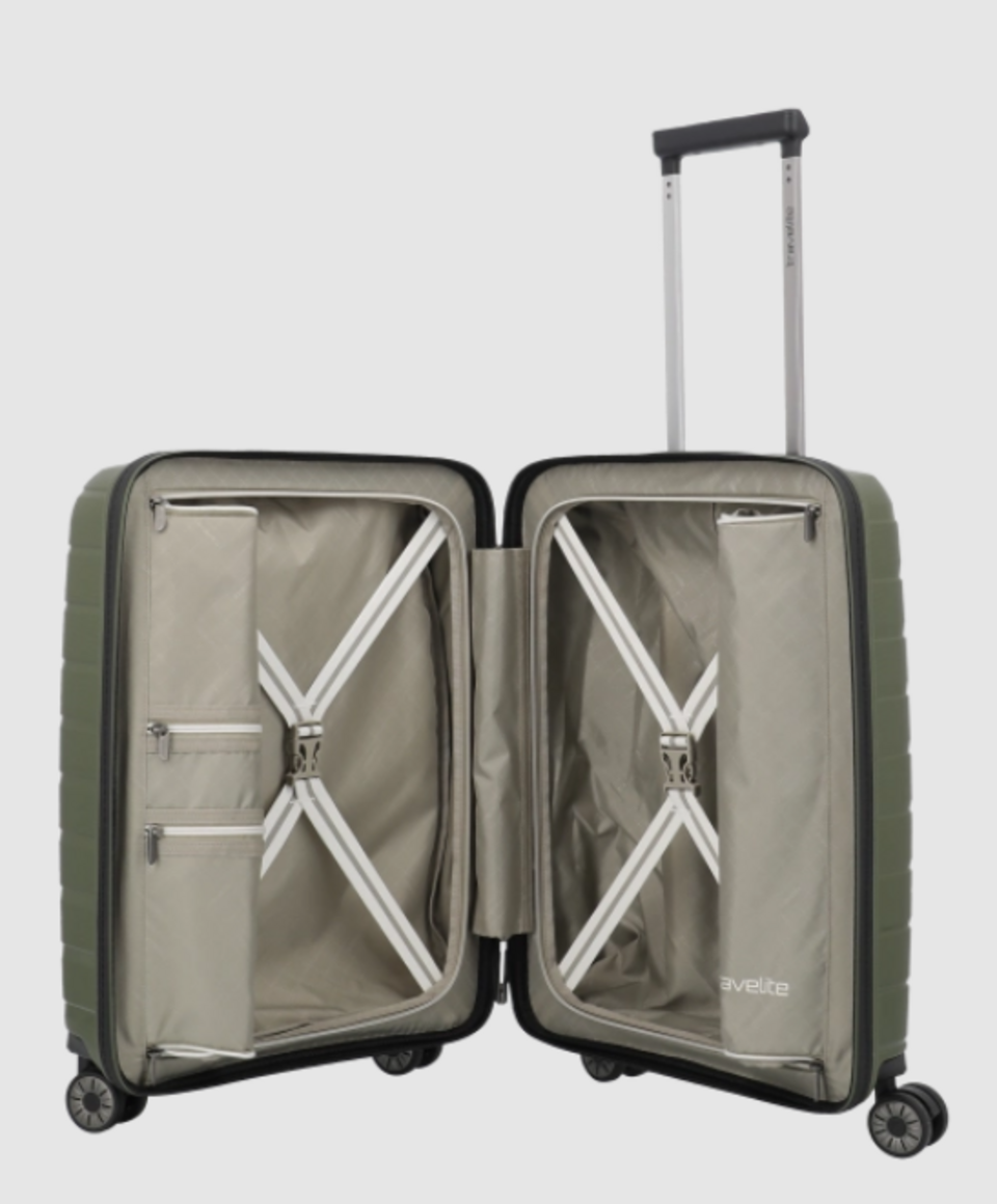 Trolley Cabina 4 Ruote business P/C in polipropilene 075346 TRAVELITE Linea AIR BASE