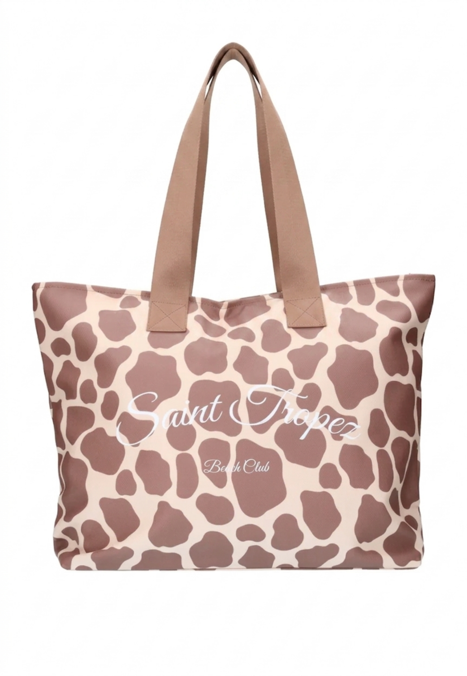 BORSA SHOPPER MARE  TESSUTO GOMMATO BROWN KUVE linea ATLANTIS