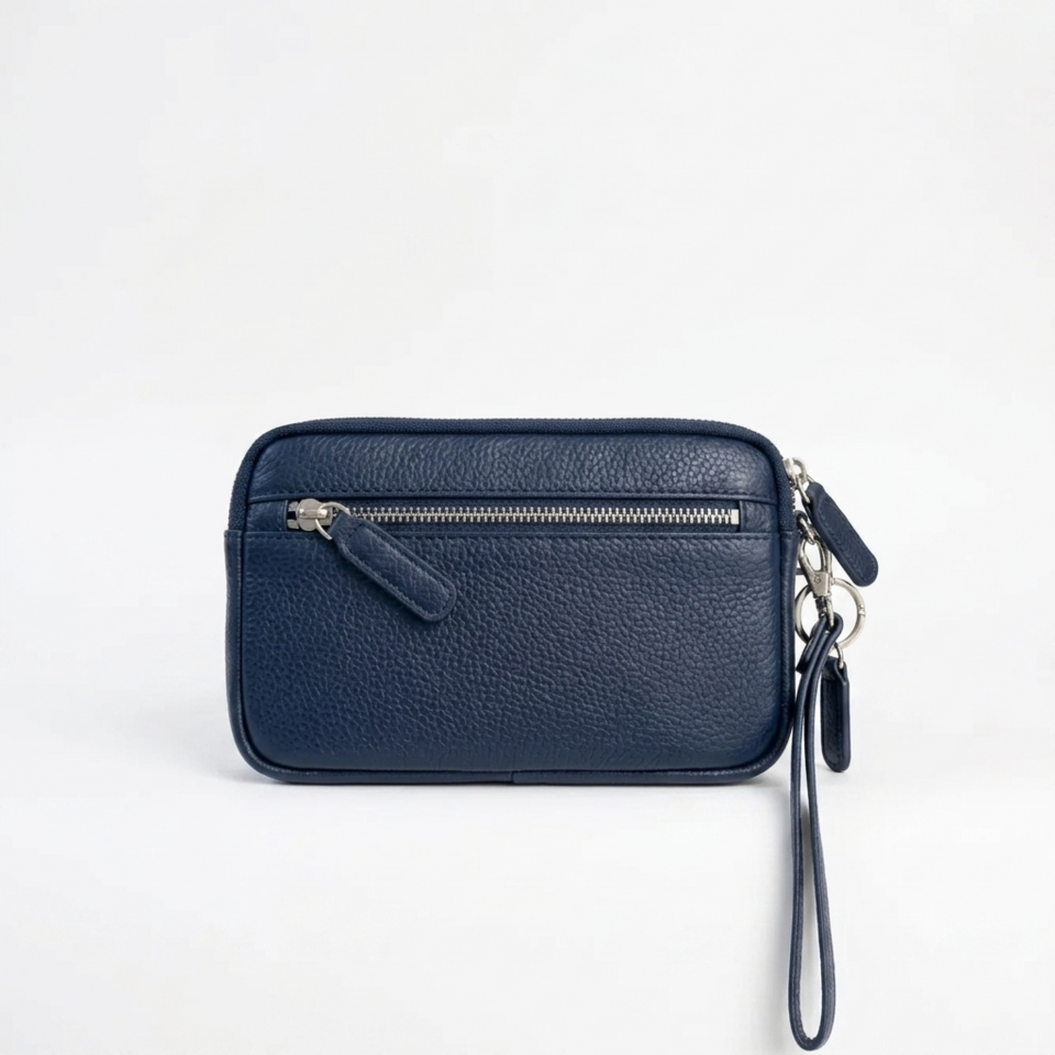 POCHETTE PELLE  UOMO BLU 4US CESARE PACIOTTI 4US