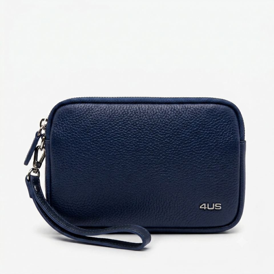 POCHETTE PELLE  UOMO BLU 4US CESARE PACIOTTI 4US