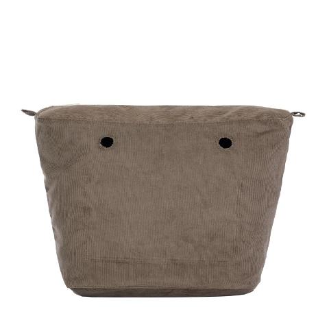 O bag .  sacca  interna cotton corduroy Sacca interna   O bag in tessuto cotton corduroy con chiusura a zip O Bag