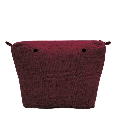 O bag mini .sacca interna tessuto flanella melange Sacca interna O bag mini in tessuto flanella melange O Bag