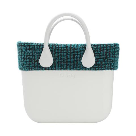 Bordo mini verde bouclé bordo O bag mini bouclé O Bag