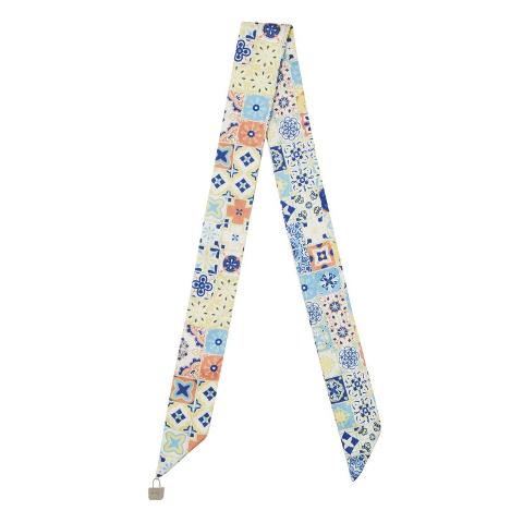 O clock shift cinturino foulard multicolor-Multicolor Cinturino O clock shift donna in raso di poliestere multicolor della collezione estate 2019, regolabile a piacere con nodo e da abbinare alla cover slim in materiale plastico e al meccanismo O clock. O Bag